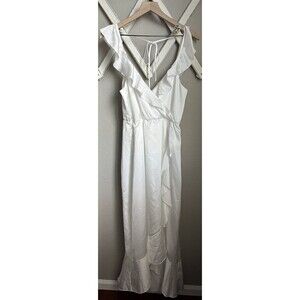 Show Me Your Mumu Women's L Samantha Ruffle Wrap Dress Sleeveless USA